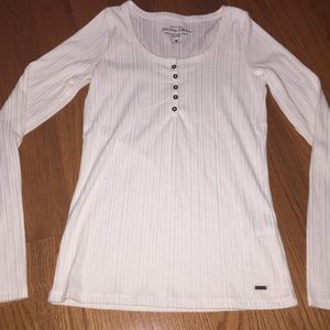 long sleeve white top